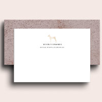 Gold Doberman Dog Walker Elegant Monogram