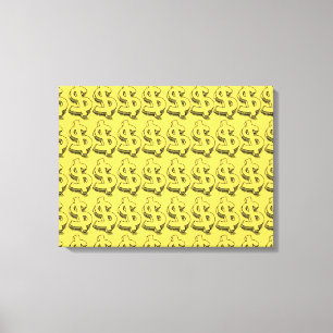 gold dolar canvas print