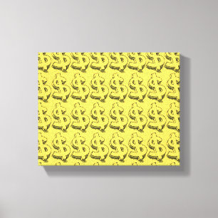 gold dolar canvas print
