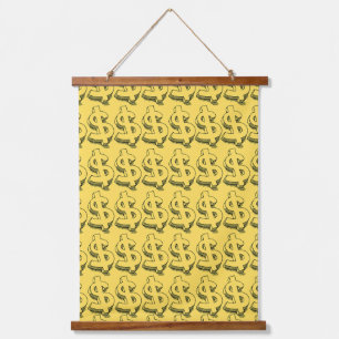 gold dolar hanging tapestry