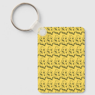 gold dolar key ring