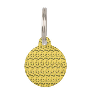 gold dolar pet tag