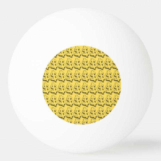 gold dolar ping pong ball (Front)