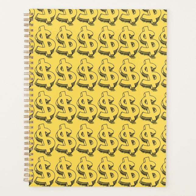 gold dolar planner (Front)
