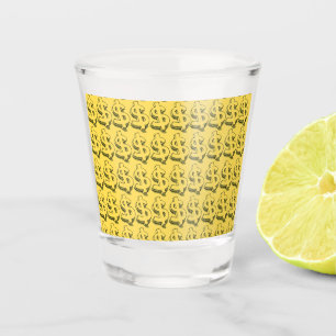 gold dolar shot glass