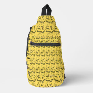 gold dolar sling bag