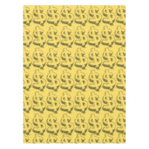 gold dolar tablecloth