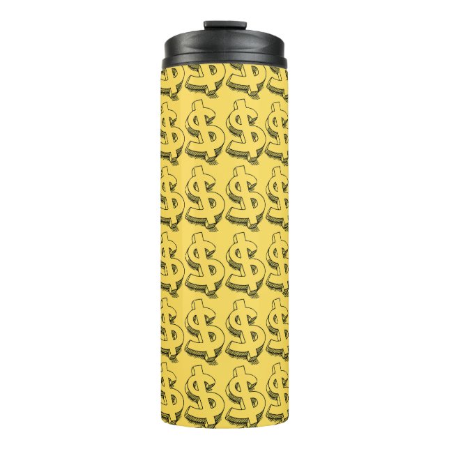 gold dolar thermal tumbler (Front)