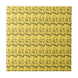gold dolar tile