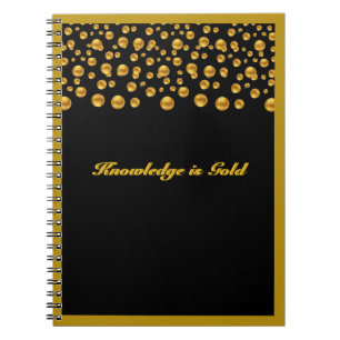 Gold Dot Confetti Notebook