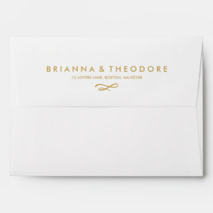 Gold Dot Liner with Return Address Envelopes