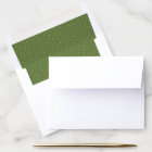 Gold Dot on Green Envelope Liners