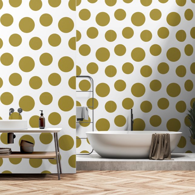 Gold Dot Wallpaper (Bathroom)