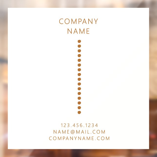 Gold Dots Minimalist Simple Qr Code Cream  (Sheet 2)