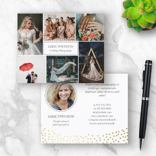 Gold Dots Photo Collage Professional Photographer Flyer