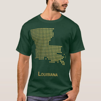 gold dotted map T-Shirt