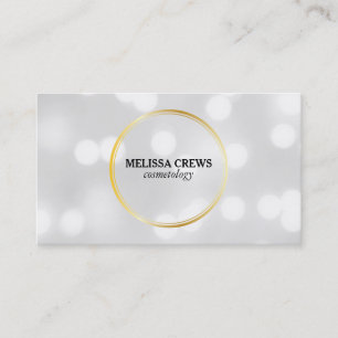 Gold Double Ring (bokeh) Business Card