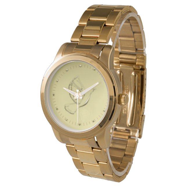 Gold Dove Watch (Angled)