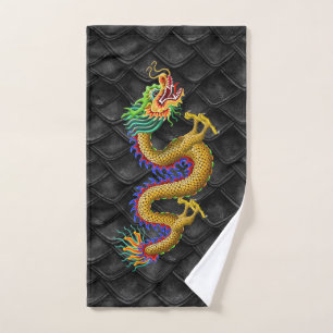 Gold dragon for dragon Boating Towel