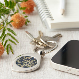 Gold Dragon Key Ring