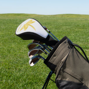 Gold Dragonfly Design Golf Head Cover