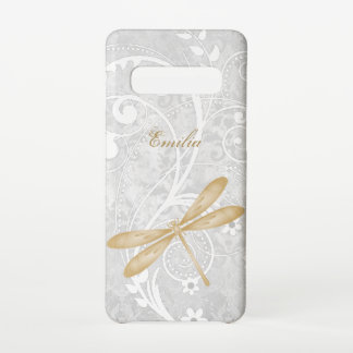 Gold Dragonfly Personalise Samsung Galaxy Case