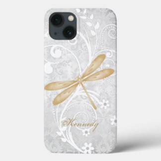 Gold Dragonfly Personalised Case-Mate iPhone Case