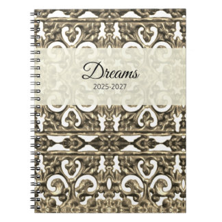 Gold Dream Diary Notebook