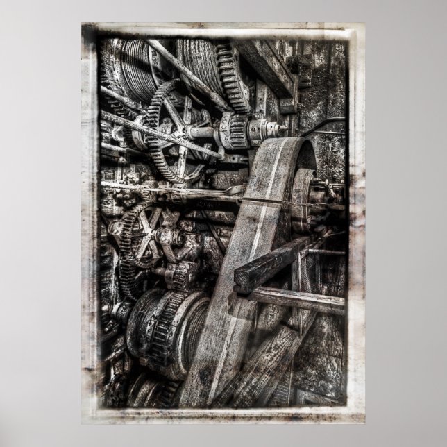 GOLD DREDGE BUCKET GEARAGE - ALASKA POSTER (Front)