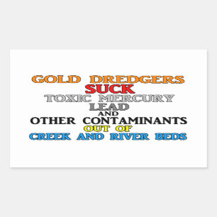Gold Dredgers Rectangular Sticker