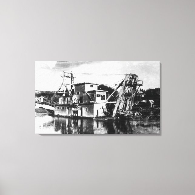 Gold Dredging SceneIdaho City, ID Canvas Print (Front)