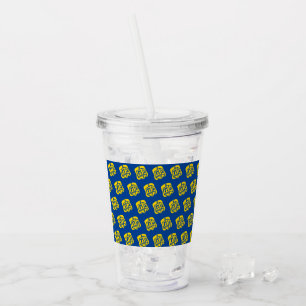 Gold Dreidel Acrylic Tumbler