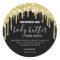 Gold Dripping Glitter On Black Body Butter Labels