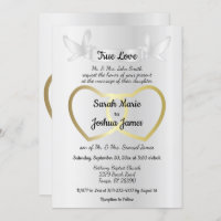 Gold Dual Heart Wedding