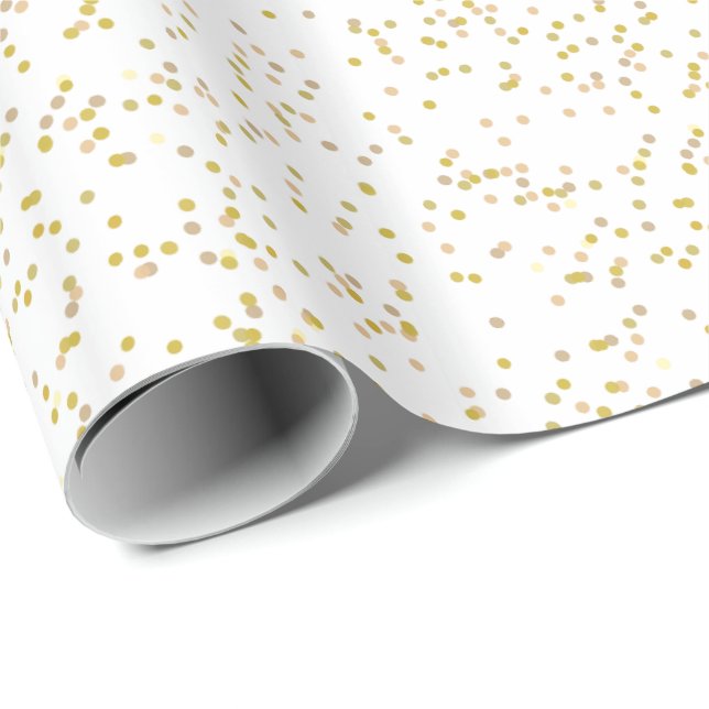 Gold Dust Confetti Gift Wrap (Roll Corner)