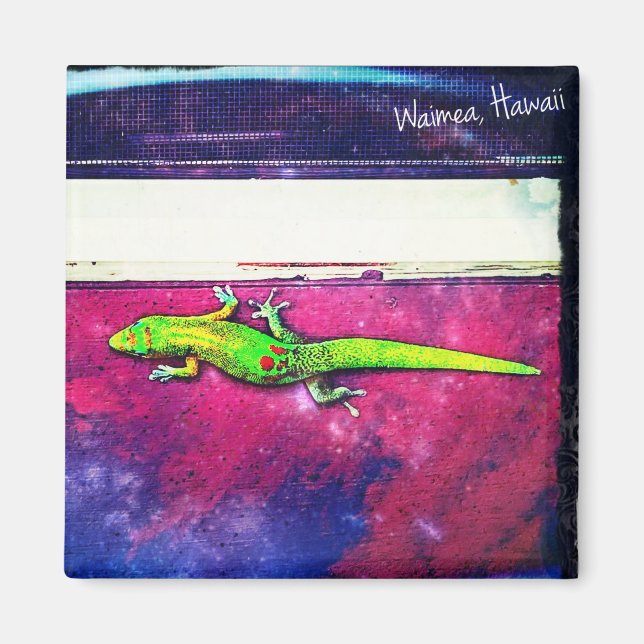 Gold Dust Day Gecko Magnet (Front)