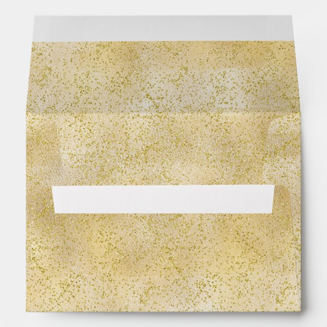 Gold Dust Sparkle Confetti Envelopes (Back (Bottom))