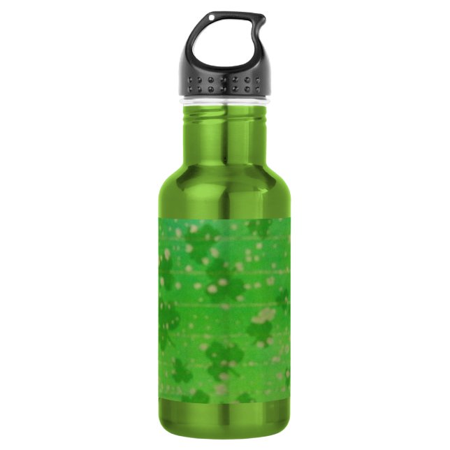 Gold-Dusted Shamrocks 532 Ml Water Bottle (Front)