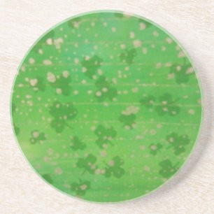 Gold-Dusted Shamrocks Coaster