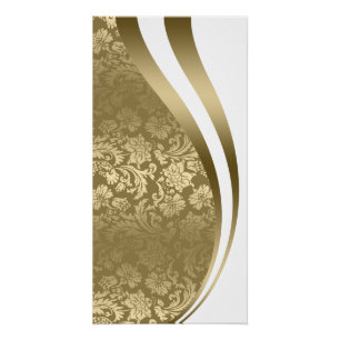 Gold Dynamic Lines Abstract Poster