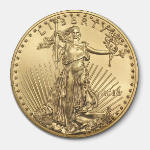 Gold Eagle coin Magnet