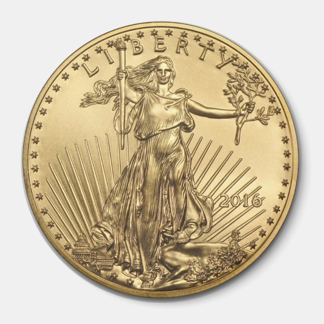 Gold Eagle coin Magnet (Front)