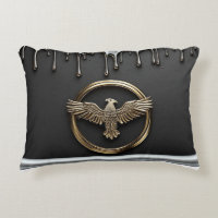 Gold Eagle Emblem With Spread Wings