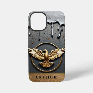 Gold Eagle Emblem With Spread Wings iPhone 12 Mini Case