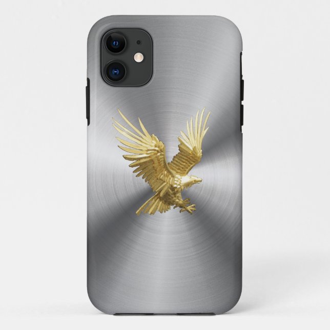 Gold Eagle Steel iron Case-Mate iPhone Case (Back)