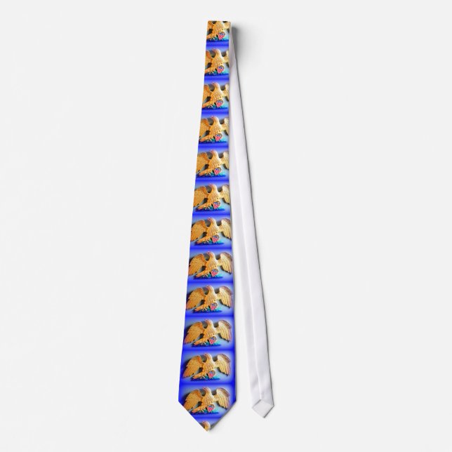gold eagles blue tie (Front)