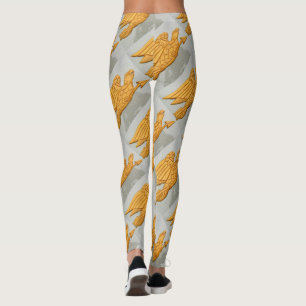 gold eagles flying leggings