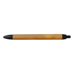 Gold Effect Black Ink Pen