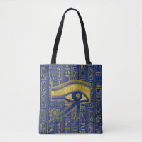 Gold Egyptian Eye of Horus - Wadjet Lapis Lazuli