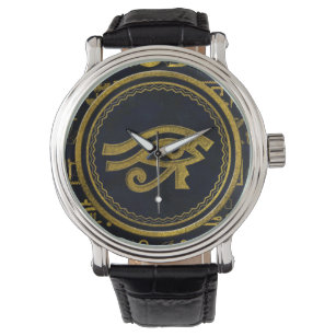 Gold Egyptian Eye of Horus - Wadjet Watch